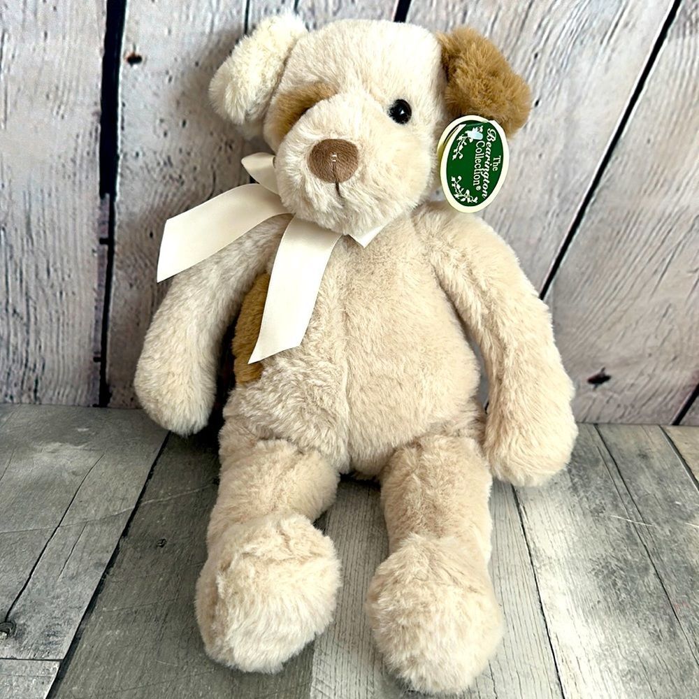 New Bearington Plush DUKE the Spotted Puppy Dog, 17 inch